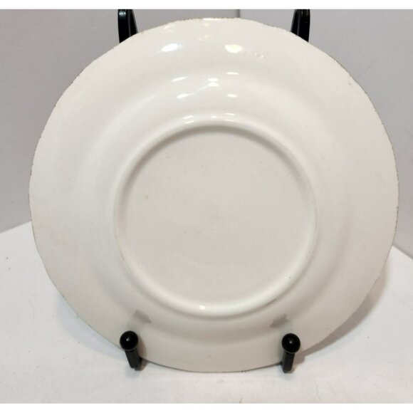 Vtg Royal Tudor Linda Pattern 22KT Gold Trim Bread And Butter Plates Set Of 6 - Picture 4 of 8